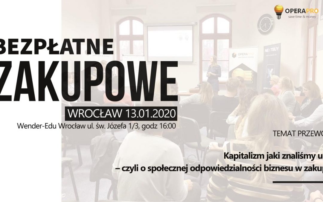 Bezpłatne warsztaty zakupowe, Wrocław 13.01.2020