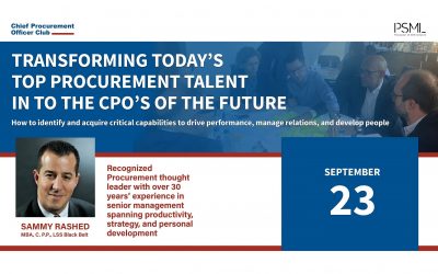 Transforming today’s top Procurement talent into the CPO’s of the future