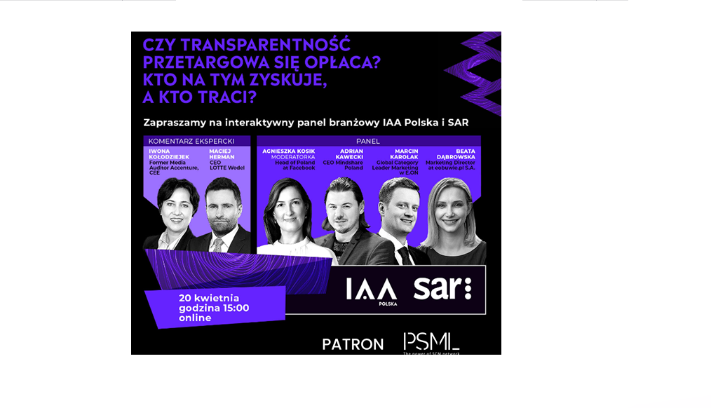 PSML patronem interaktywnego panelu medialnego “Czy transparentność przetargowa się opłaca? Kto na tym zyskuje, a kto traci?”