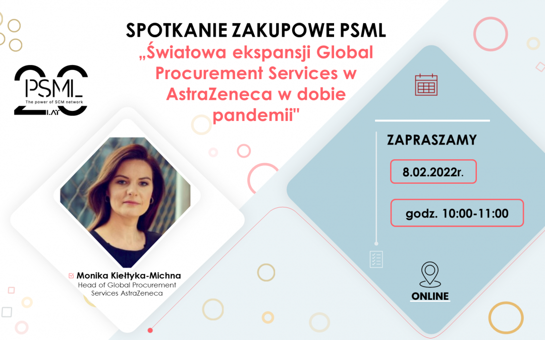 Spotkanie Zakupowe PSML – „Światowa ekspansja Global Procurement Services w AstraZeneca w dobie pandemii”