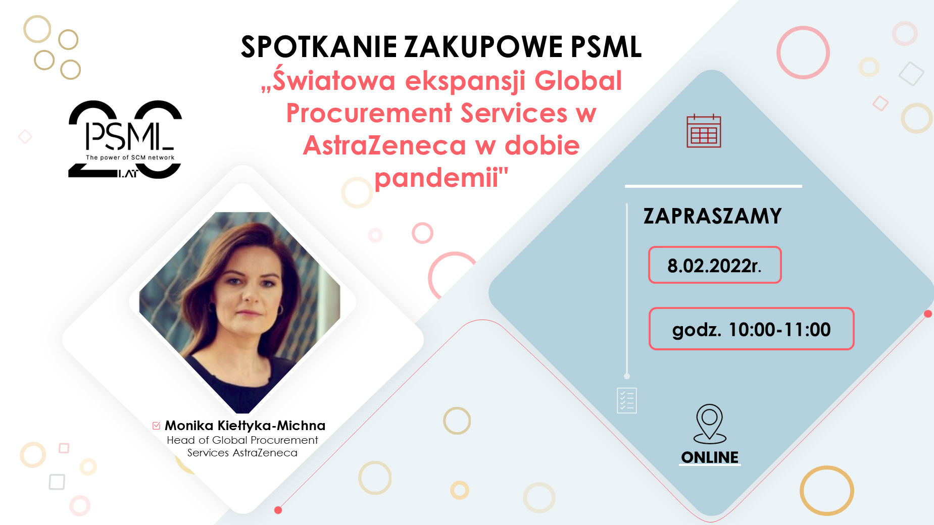 Spotkanie Zakupowe PSML – „Światowa ekspansja Global Procurement Services w AstraZeneca w dobie pandemii”